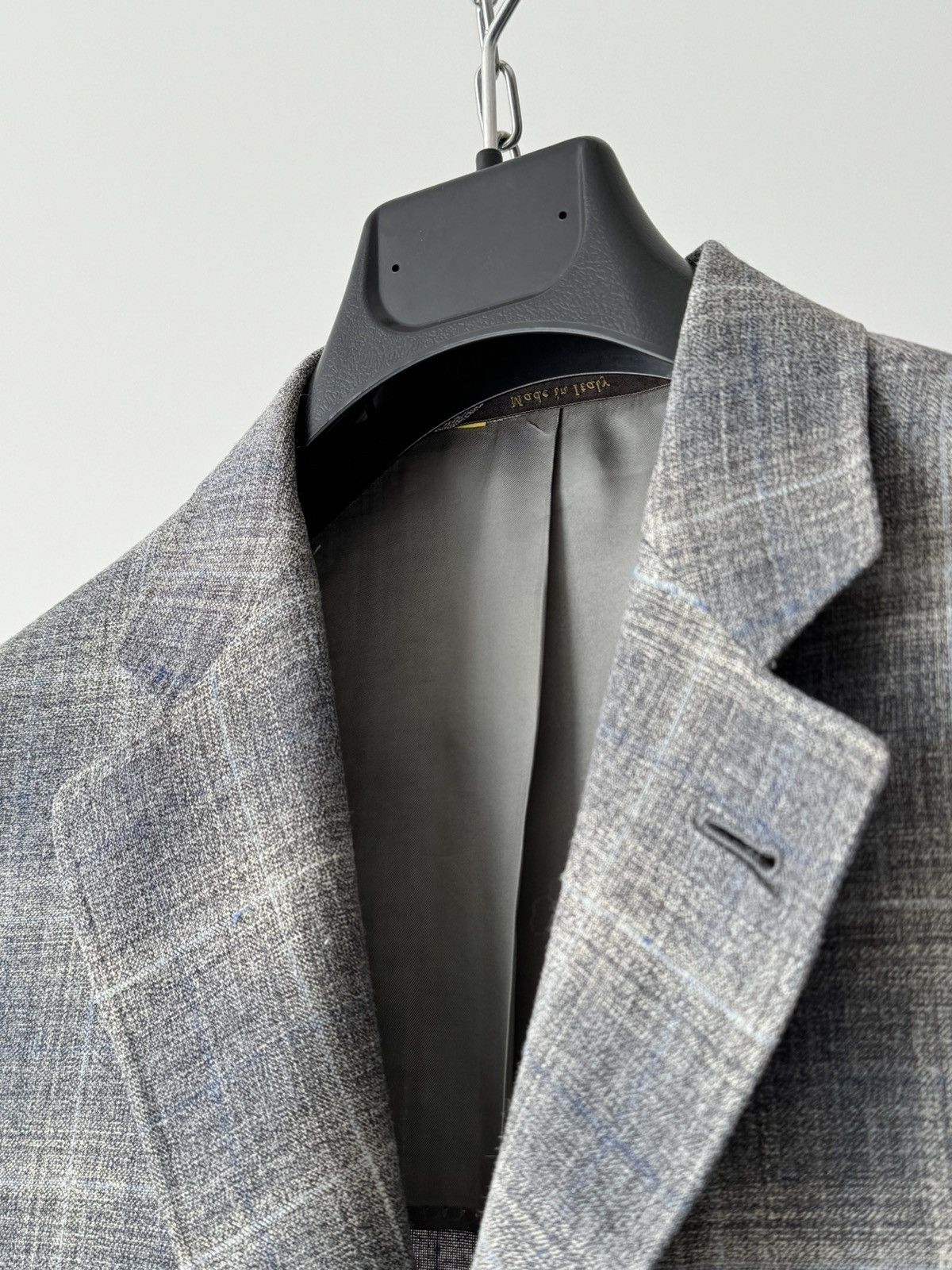 Canali Canali Kei Wool, Silk & Linen Two Button Sport Grey Jacket Size 42R - 3 Thumbnail