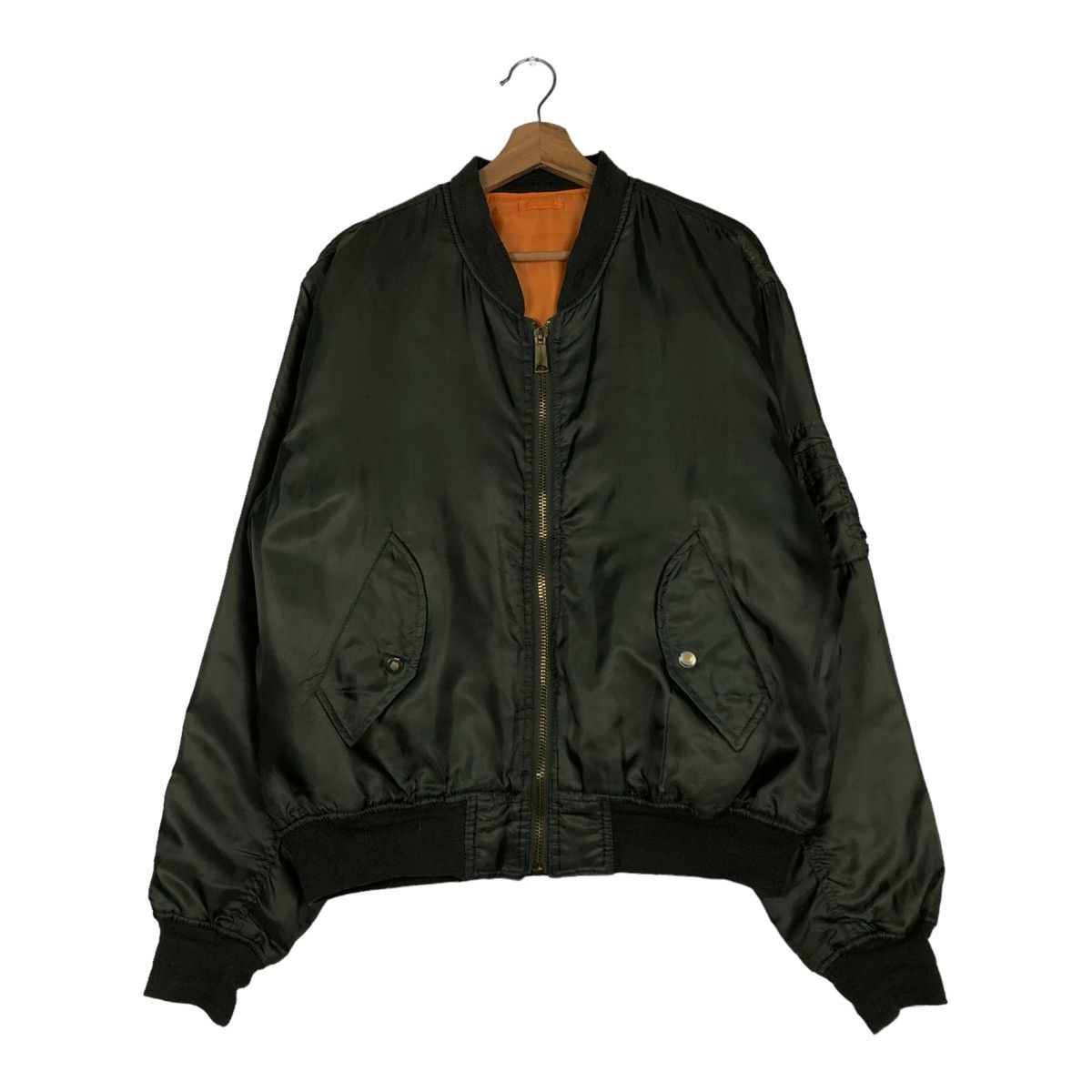 Vintage 🔥VINTAGE REVERSIBLE BOMBER JACKET MILITARY GARMENTS Size US L / EU 52-54 / 3 - 1 Thumbnail