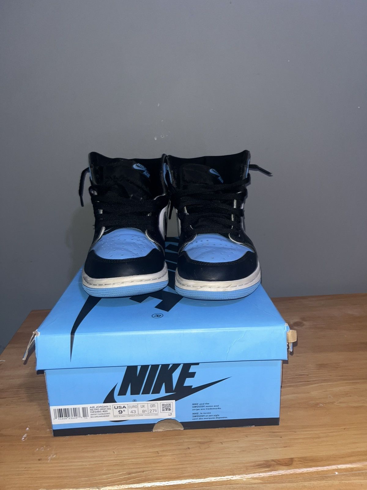 Jordan Brand Unc toe jordan 1 Size US 9.5 / EU 42-43 - 2 Thumbnail