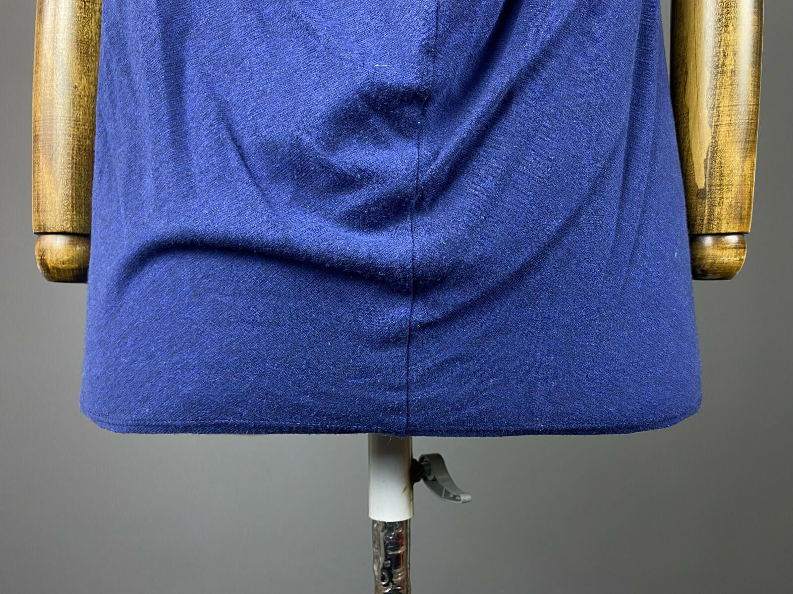 Helmut Lang Ladies HELMUT LANG Designer Blue Silk Blouse Shirt Size M / US 6-8 / IT 42-44 - 9 Thumbnail