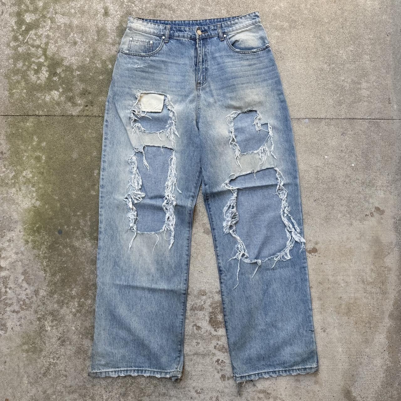 basketcase gallery Basketcase Gallery LAX Blowout denim Jeans Destroyed 34 Size US 34 / EU 50 - 2 Thumbnail