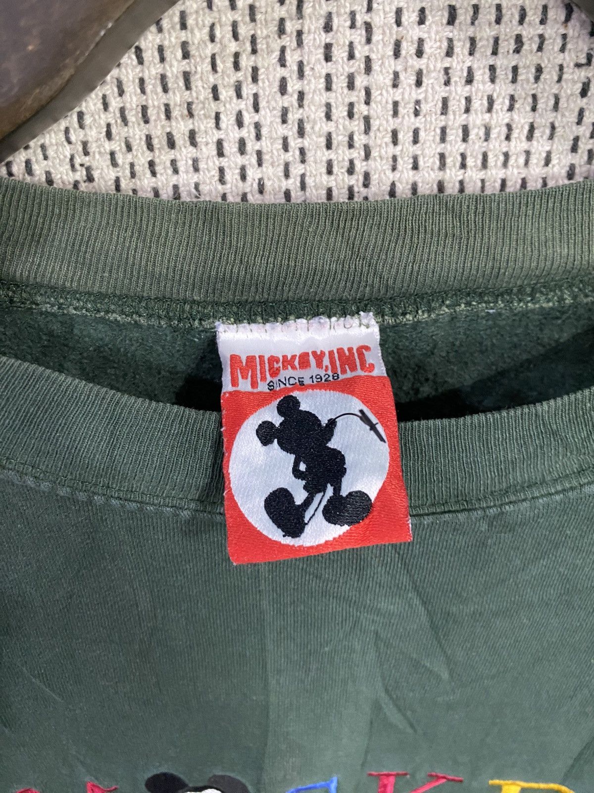 Mickey Inc Vintage 90s mickey inc sweatshirt spellout emboidery Size US L / EU 52-54 / 3 - 6 Thumbnail