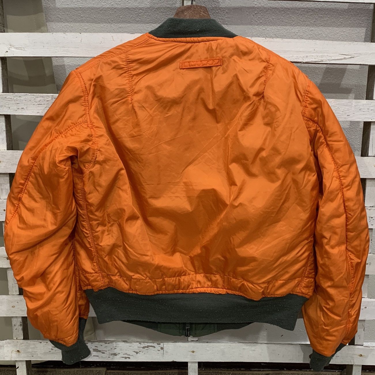 Alpha Industries Vintage USAF MA 1 Reversible Flight Bomber Jacket Size US M / EU 48-50 / 2 - 11 Thumbnail