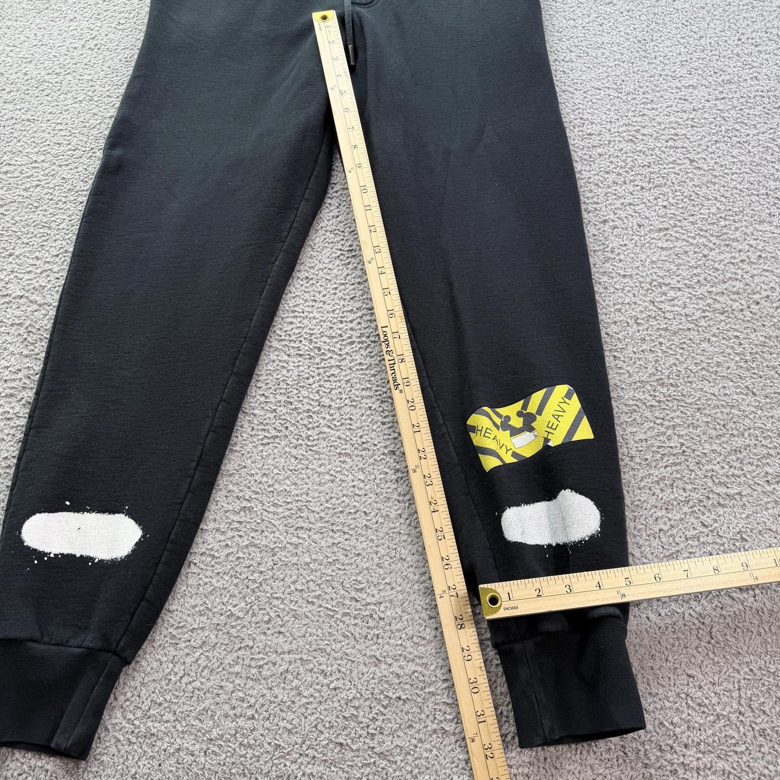 Off-White 2013 Off White Black Paint Sweatpants Joggers Virgil Abloh Size US 32 / EU 48 - 4 Thumbnail