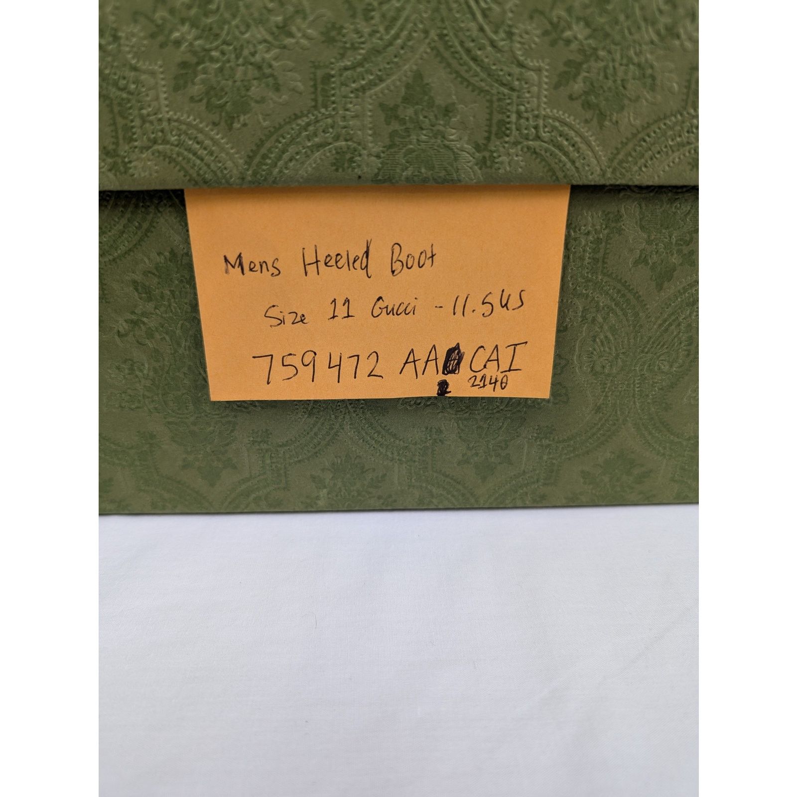 Gucci o1rshd1 Men's Heeled Boots in Chocolate Size US 11.5 / EU 44-45 - 16 Thumbnail