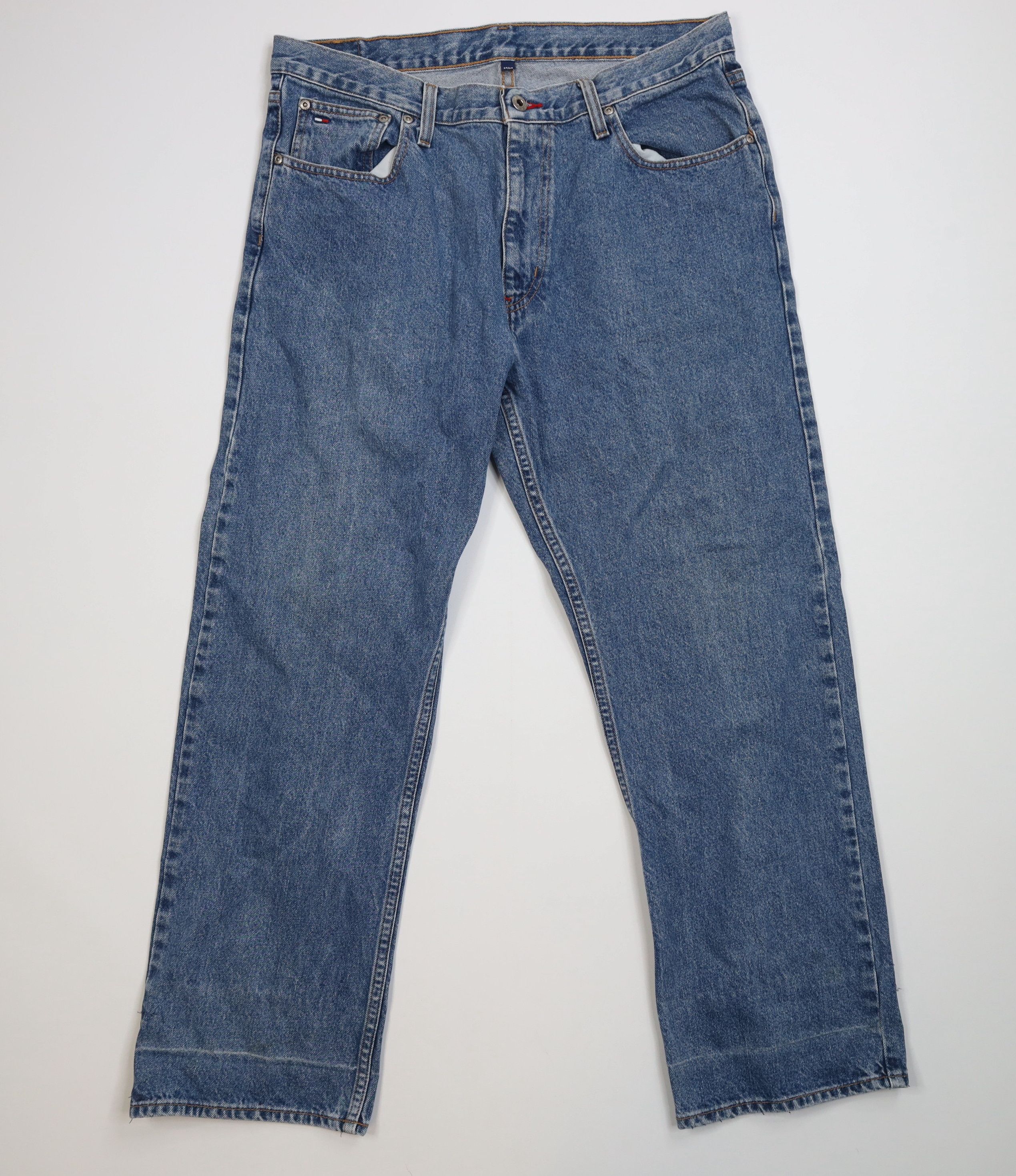 Tommy Hilfiger Vintage 90s Tommy Hilfiger Baggy Wide Leg Denim Jeans Blue Size US 36 / EU 52 - 1 Thumbnail
