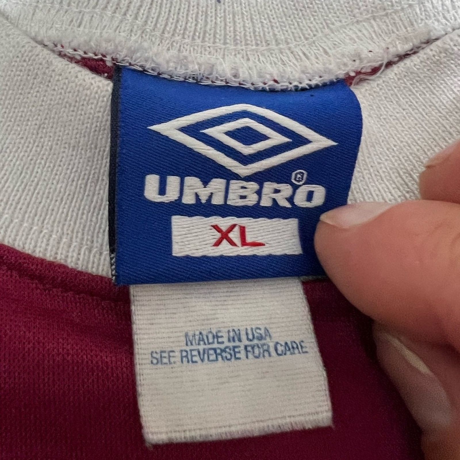 Umbro Umbro Rare Vintage Jersey Soccer Made In USA NO FLAWS Size US XL / EU 56 / 4 - 4 Thumbnail