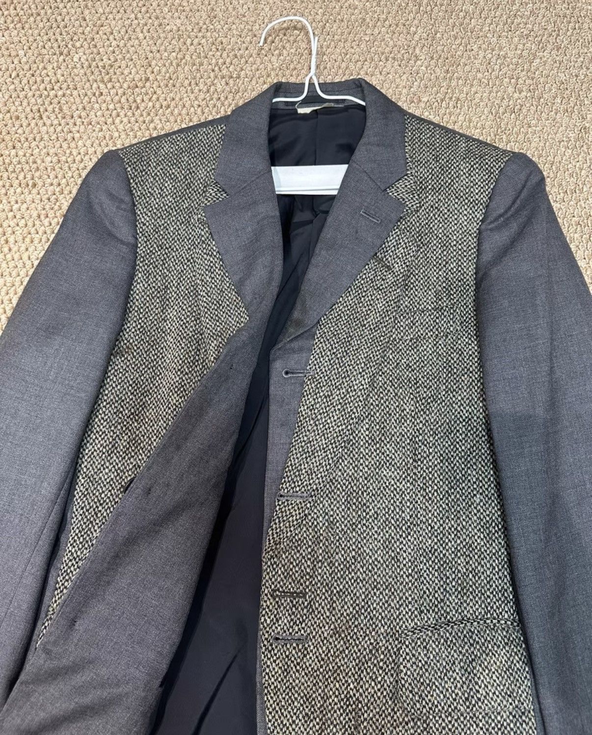 Comme des Garcons Comme des Garçons Grey Paneled Blazer K23 Size US XS / EU 42 / 0 - 5 Thumbnail