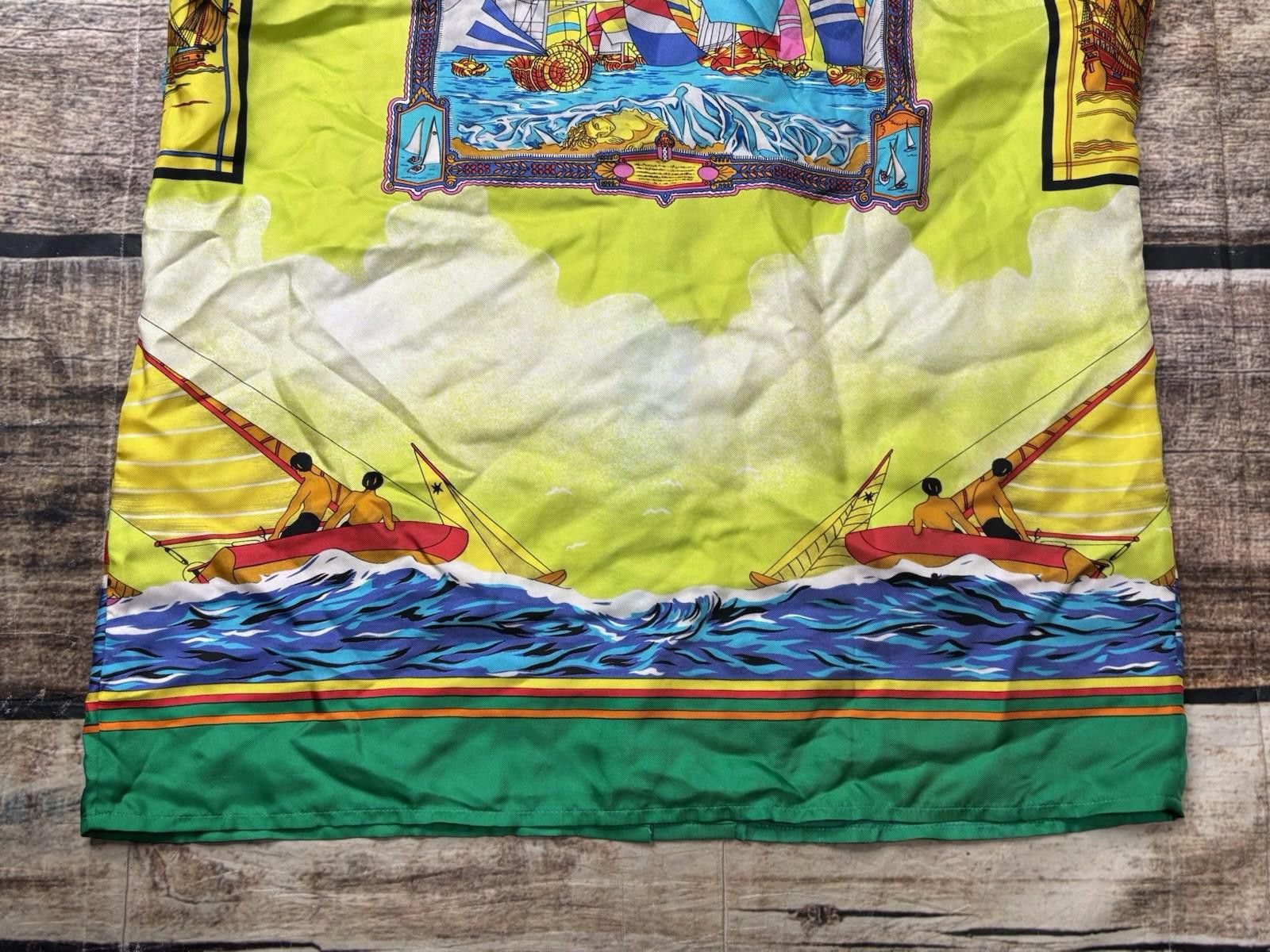 Versace Versace Sport Silk Shirt Mens IT 40 US M Sailboats Sun Italy Size US M / EU 48-50 / 2 - 10 Thumbnail