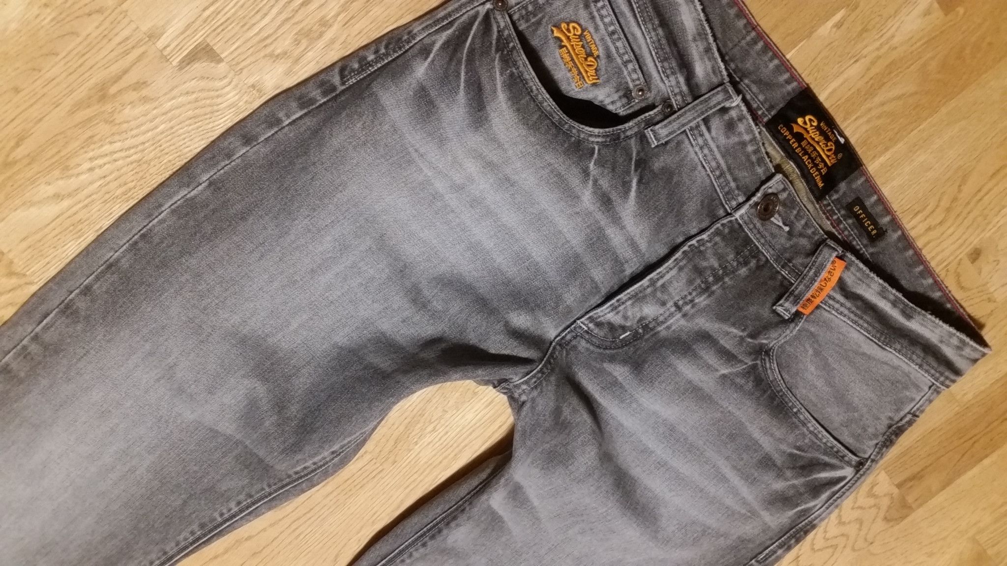 Gray SUPERDRY JAPAN Vintage W32 L34 straight slim W31 L36
