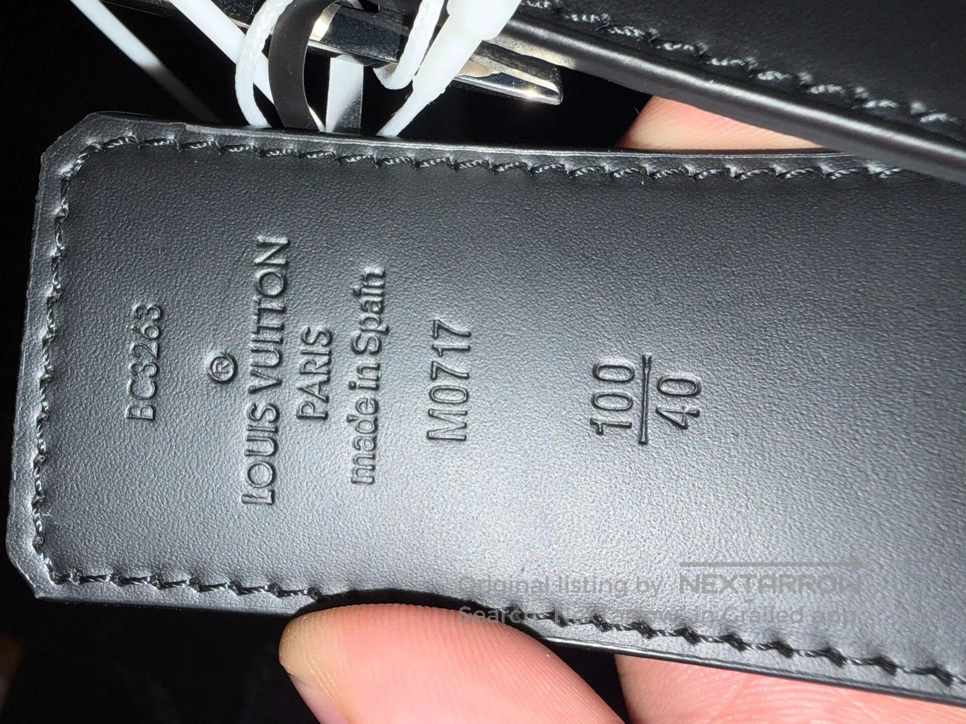 LVC LV Men's Leather Belt. Size ONE SIZE - 3 Thumbnail