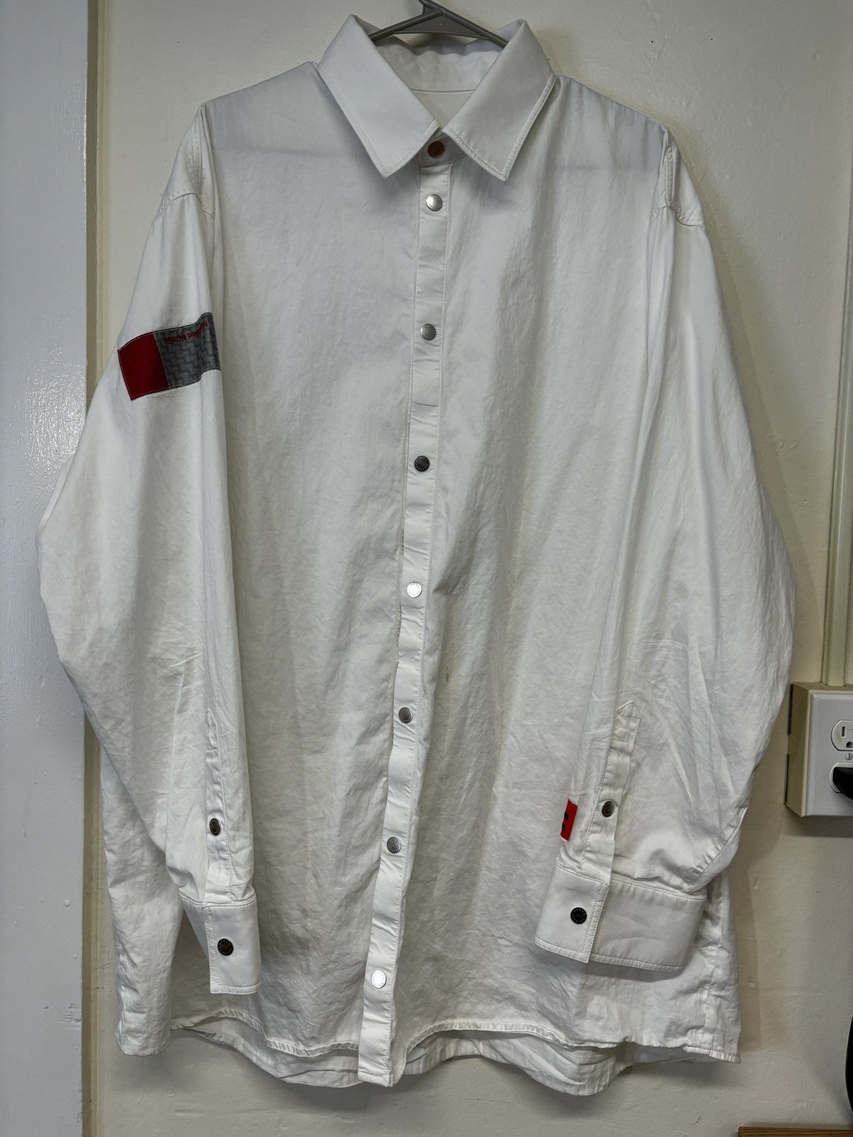 Heron Preston Heron Preston stripe-detail popeline shirt Size US XL / EU 56 / 4 - 1 Thumbnail