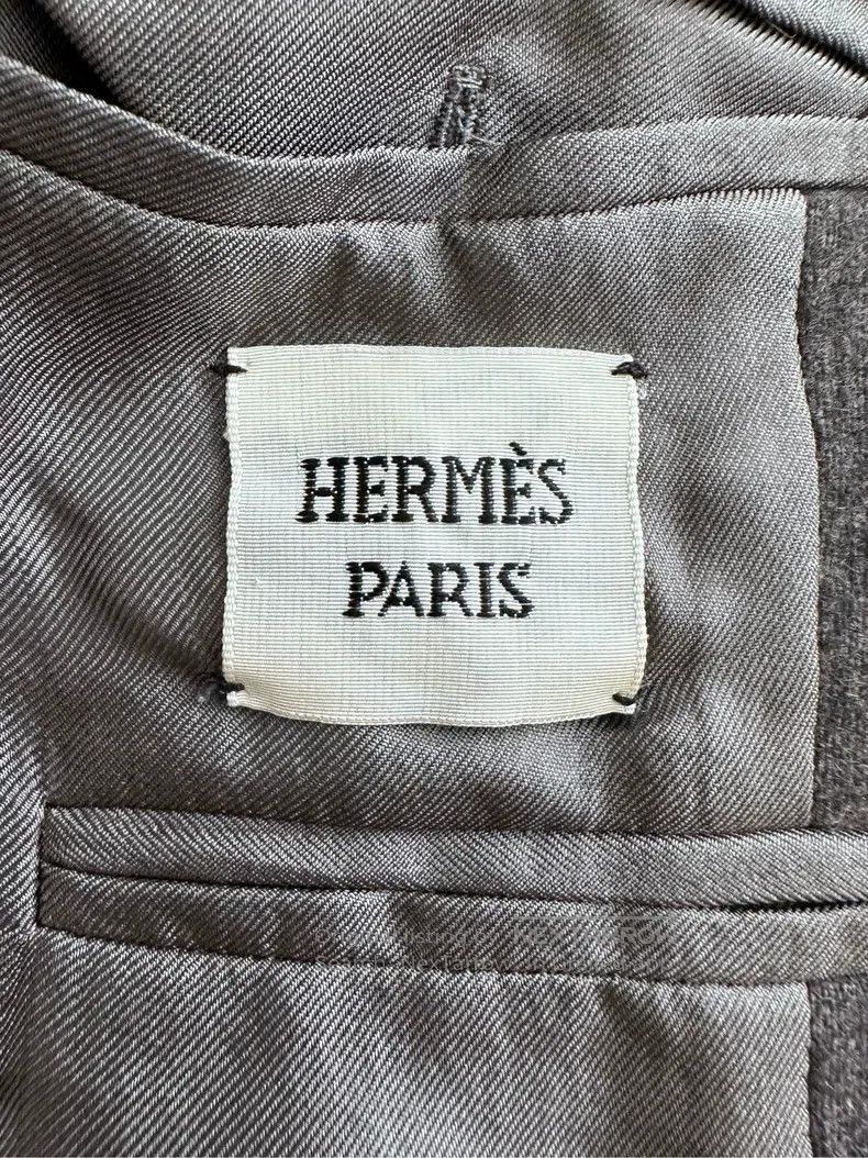 Hermes Hermes Cashmere Suit Jacket, Gray Size XXS / US 00 / IT 34 - 7 Thumbnail