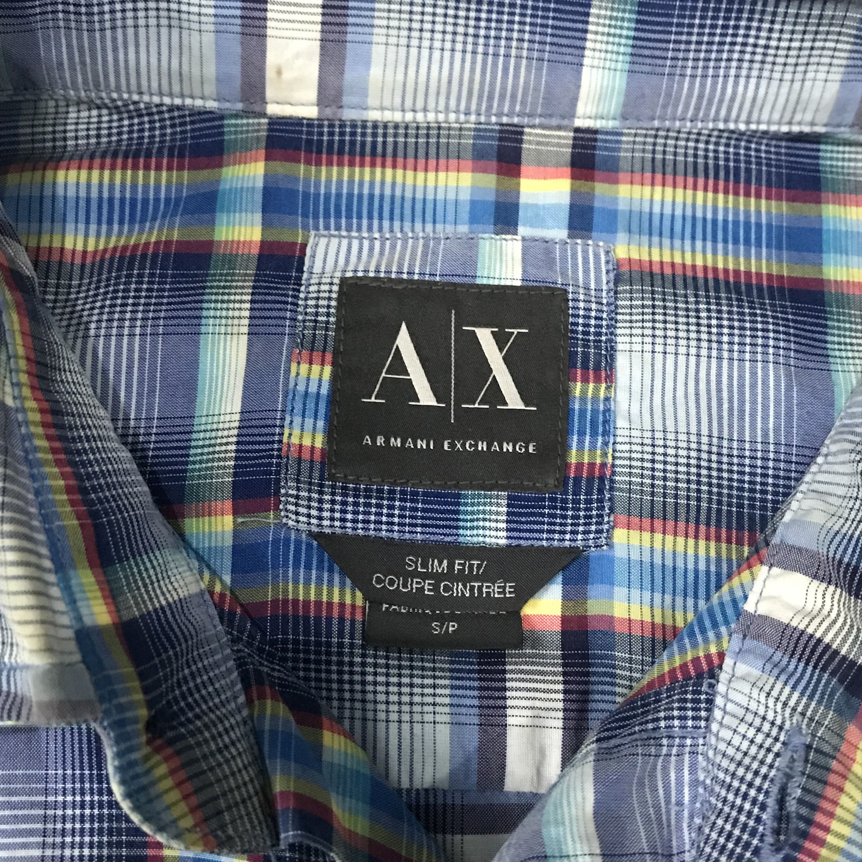 Armani Exchange Vintage Armani Exchange Long sleeves Plaid Tartan Madrass Size US S / EU 44-46 / 1 - 4 Thumbnail