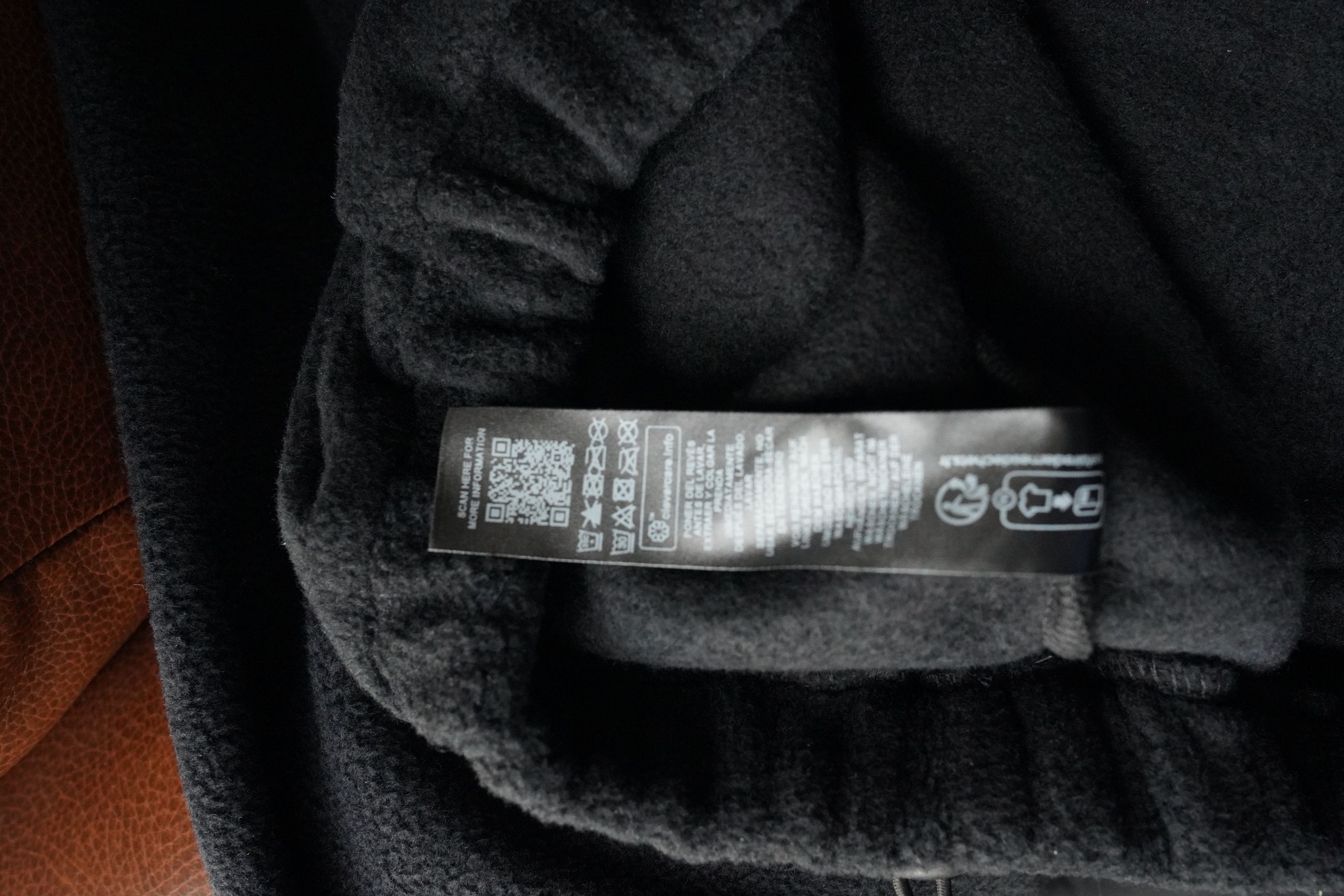 Asos Oversized fleece sweatshirt with toggle detail in black Size US M / EU 48-50 / 2 - 7 Thumbnail