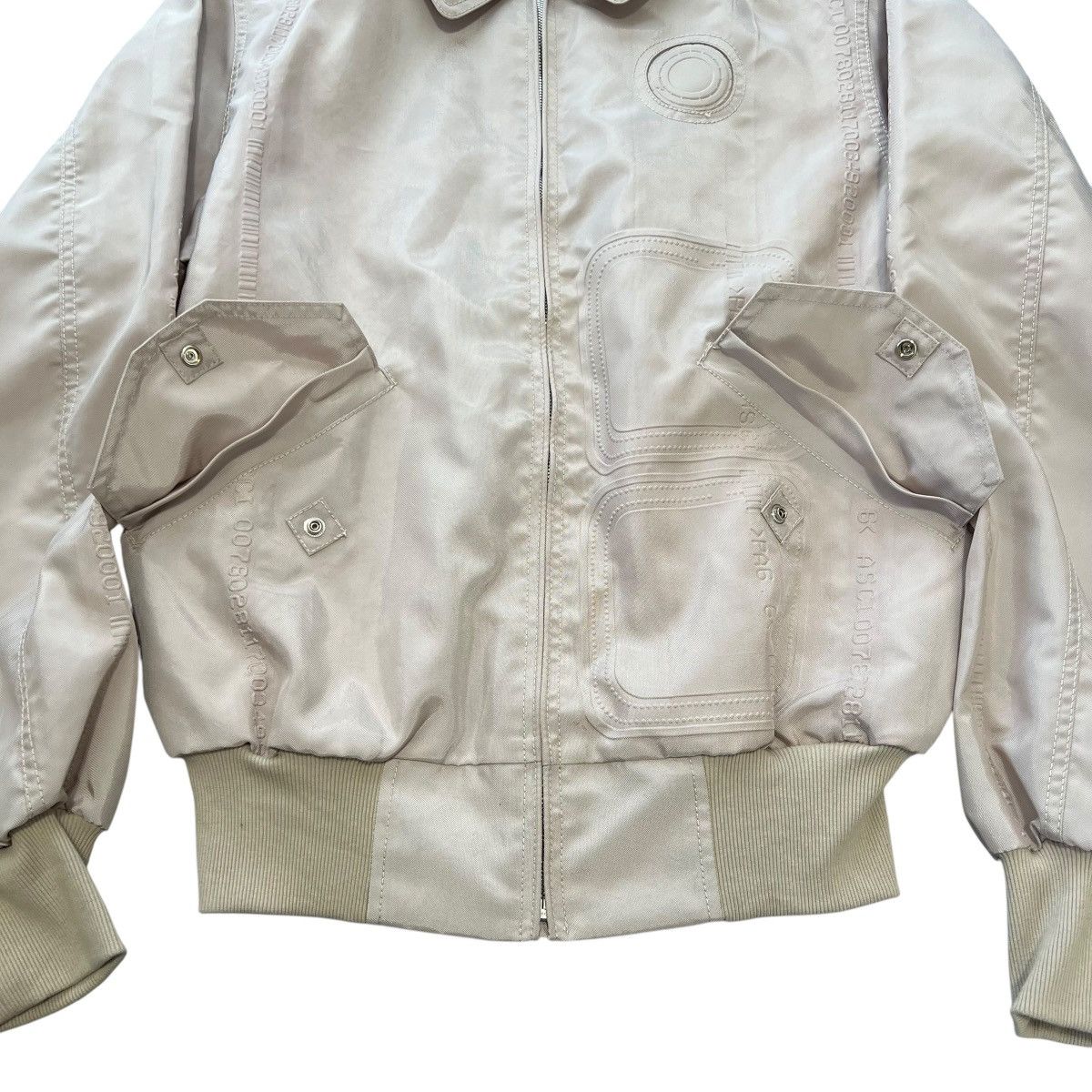 KANGHYUK KANGHYUK 2022SS Barcode Embossed Bomber Jacket Size US S / EU 44-46 / 1 - 5 Thumbnail