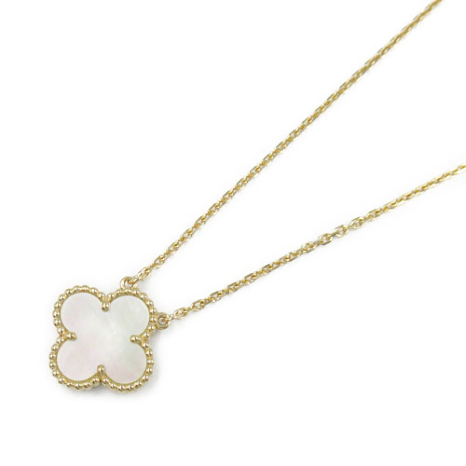 Van Cleef & Arpels Van Cleef Arpels Alhambra Mother Of Pearl Necklace K18 (Yellow Gold) White Size ONE SIZE - 1 Thumbnail