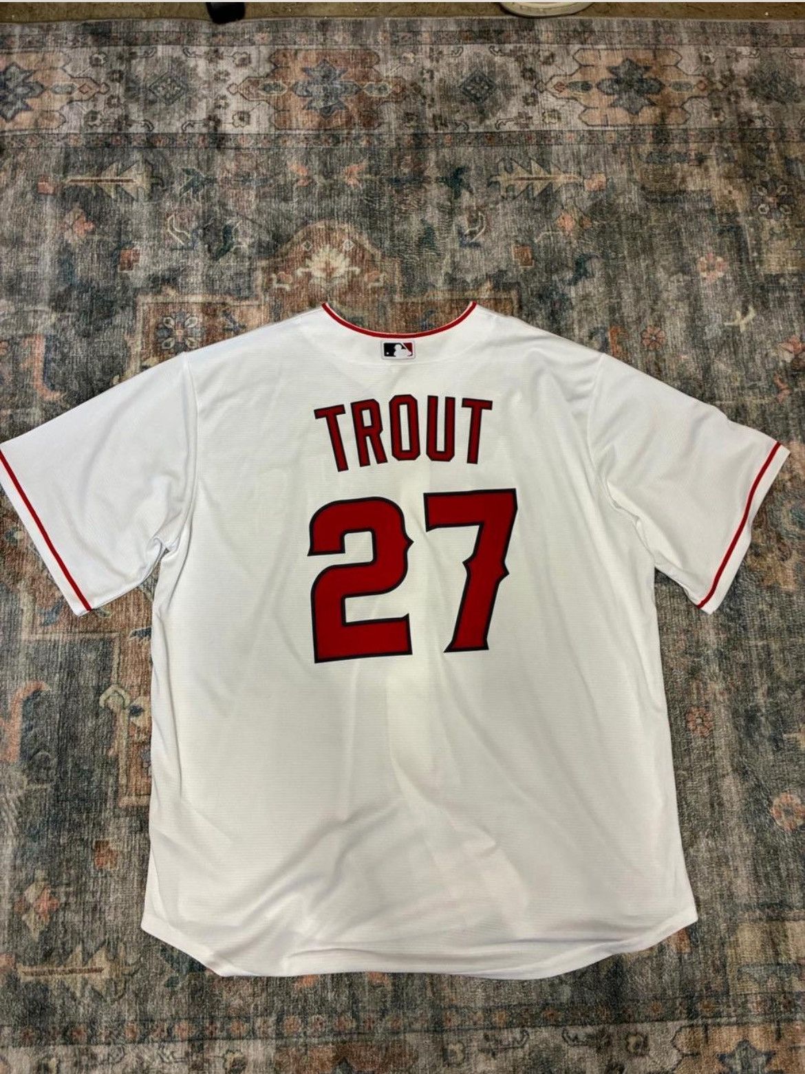 Nike White and red Mike Trout Nike MLB Angels jersey Size US XL / EU 56 / 4 - 2 Thumbnail