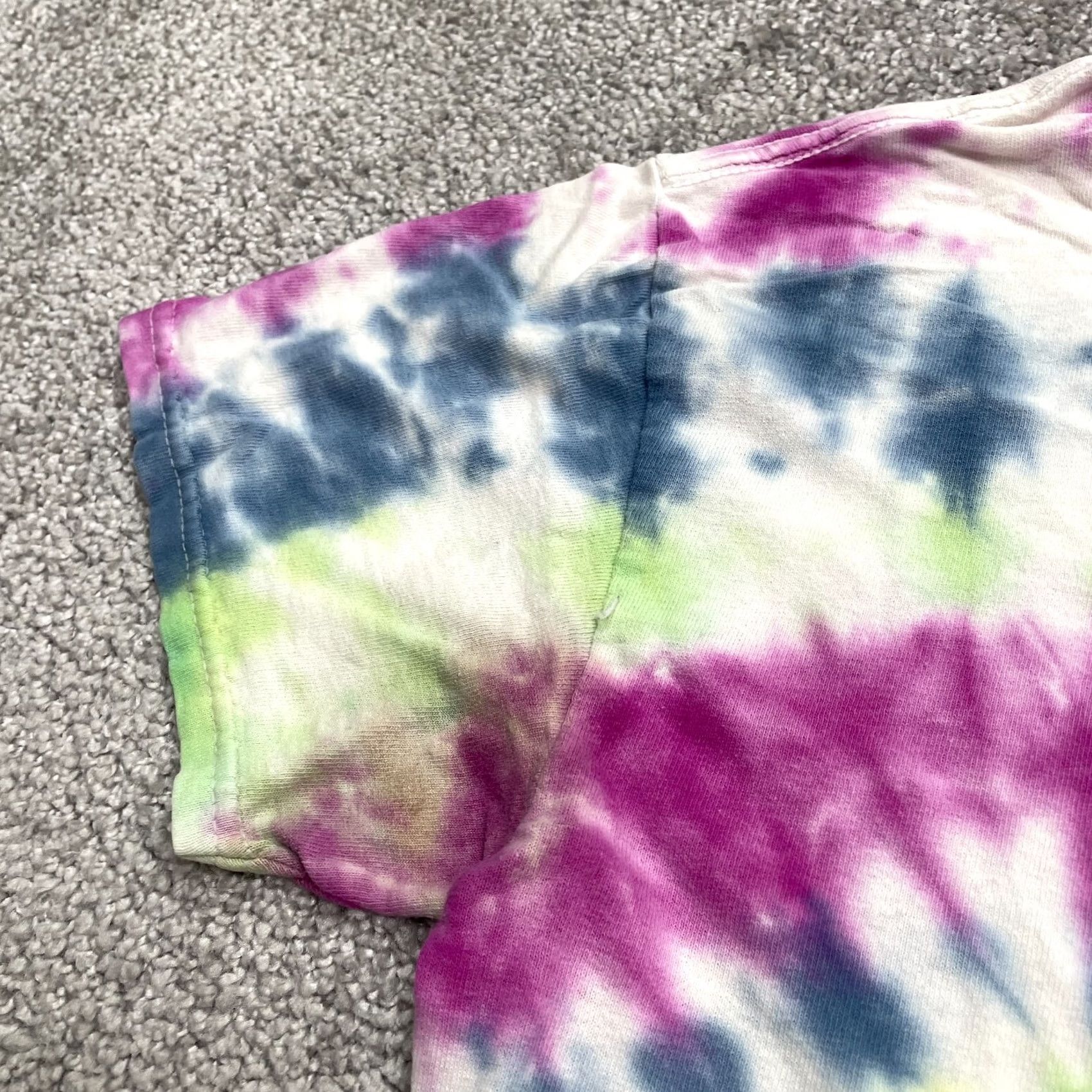 Gildan Gildan Womens Small Tie-Dye T-Shirt Crew Neck Multicolor Casual Cotton Tee Shirt Size S / US 4 / IT 40 - 4 Thumbnail
