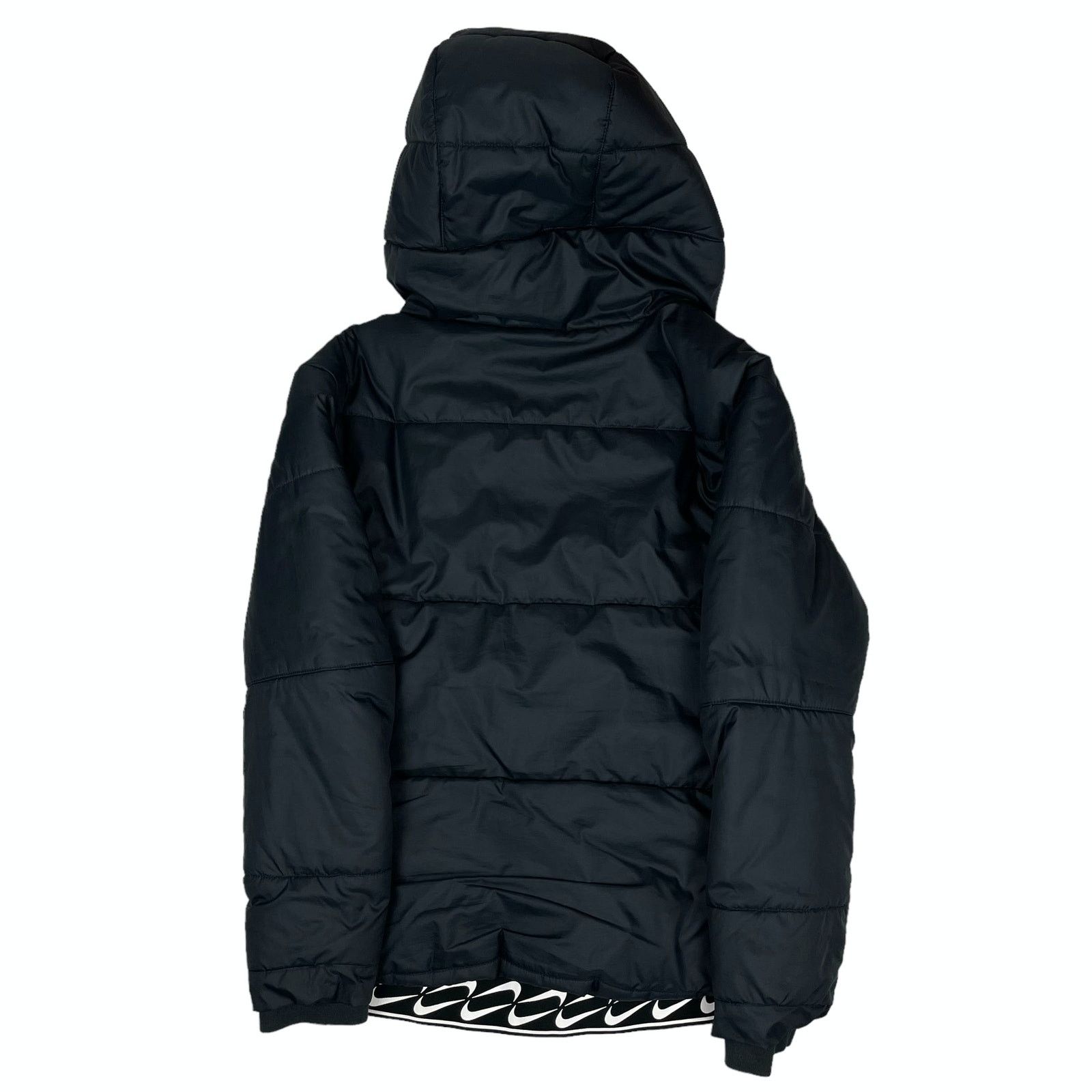 Nike Nike Sportswear Women Black Hooded Full Zip Puffer Jacket XS Size XS / US 0-2 / IT 36-38 - 10 Thumbnail