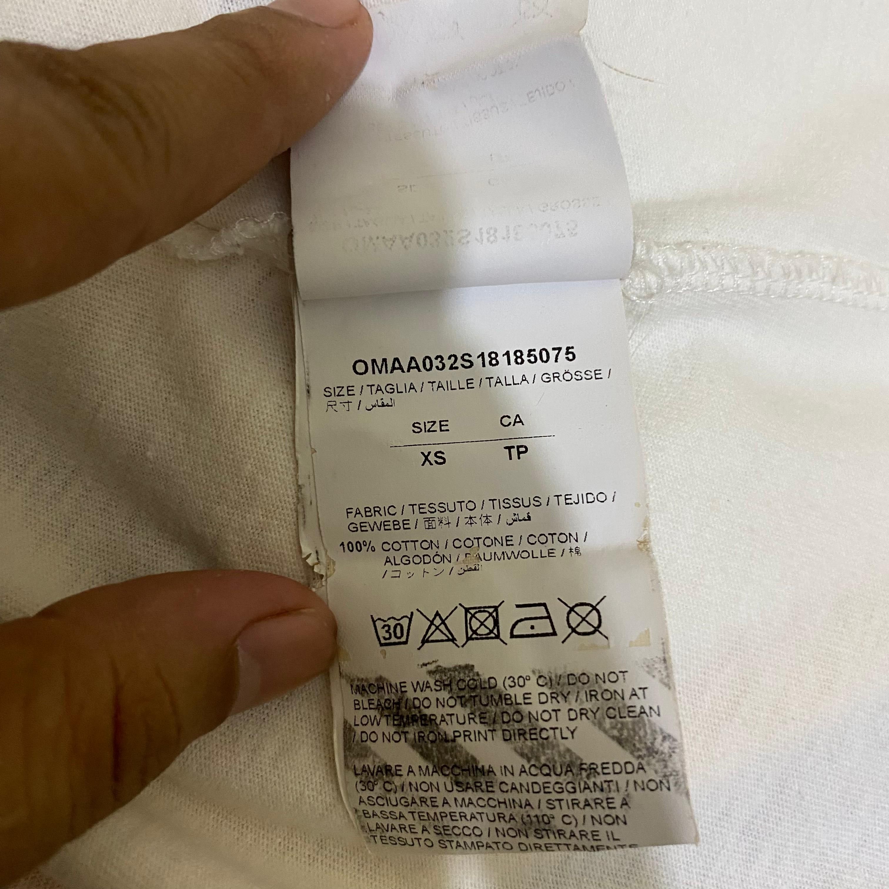 Off-White OFF WHITE "Give peace a chance tee" Size US M / EU 48-50 / 2 - 6 Thumbnail