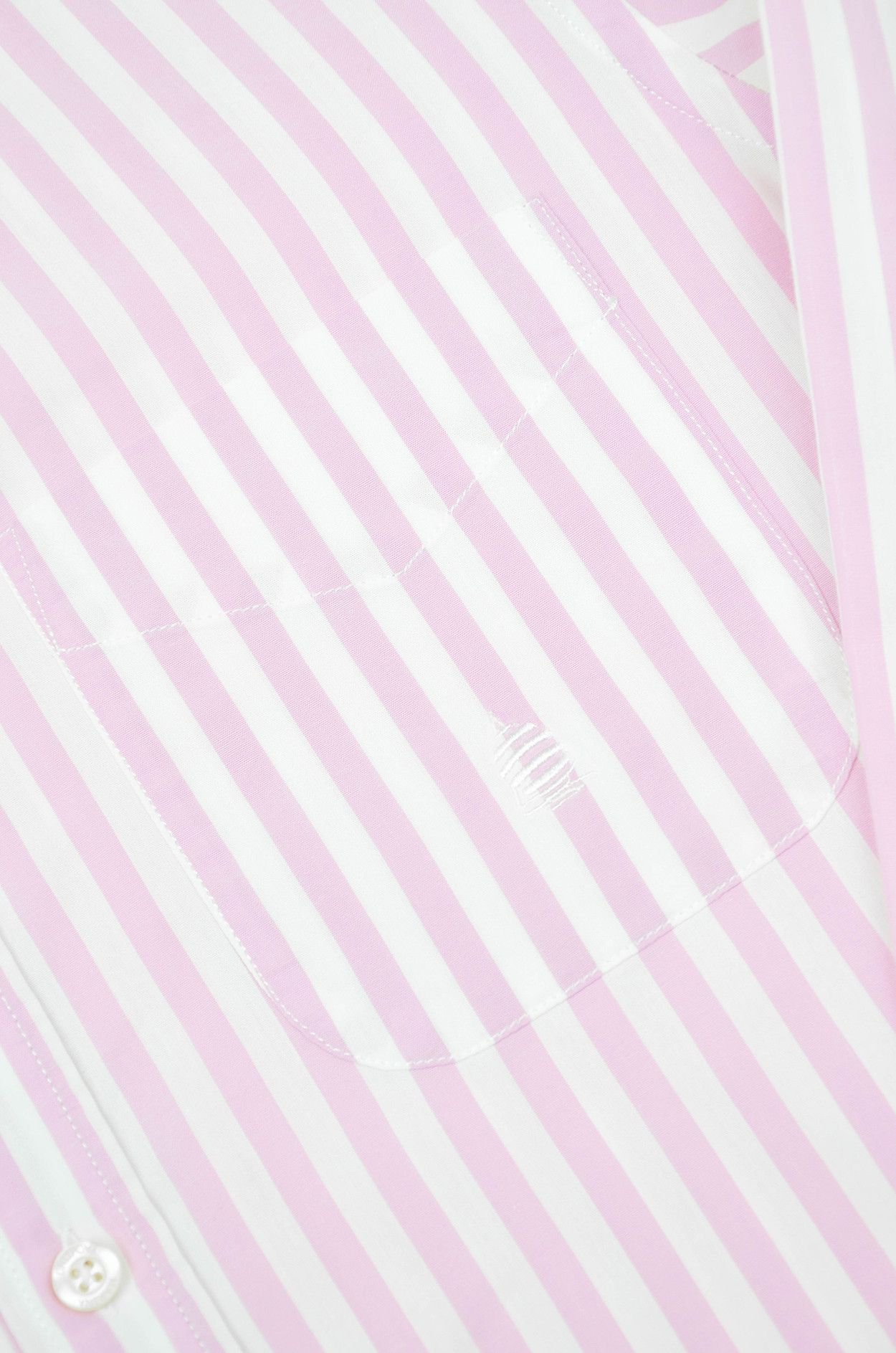 Designer Marina Yachting Striped Pink White Cotton Casual Shirt M Size US M / EU 48-50 / 2 - 6 Thumbnail