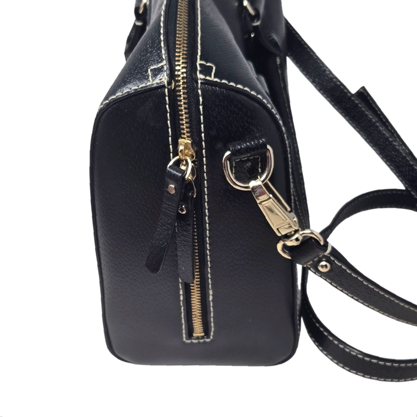 Vintage kate spade Wellesley Satchel Crossbody Bag Black Leather OS Womens Size ONE SIZE - 2 Thumbnail