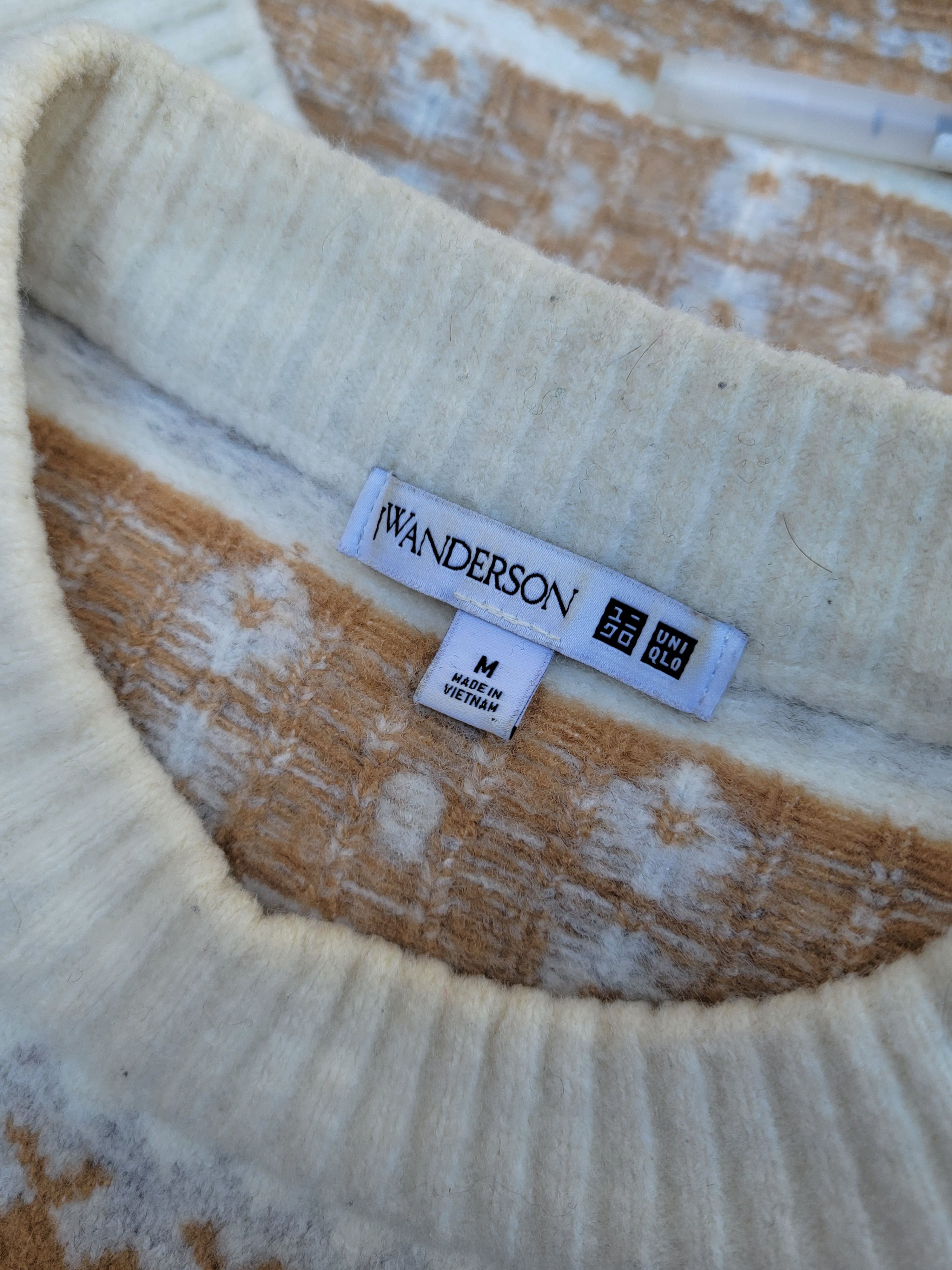 JW Anderson × Uniqlo Souffle Yarn Fair Isle Sweater Size US M / EU 48-50 / 2 - 3 Thumbnail