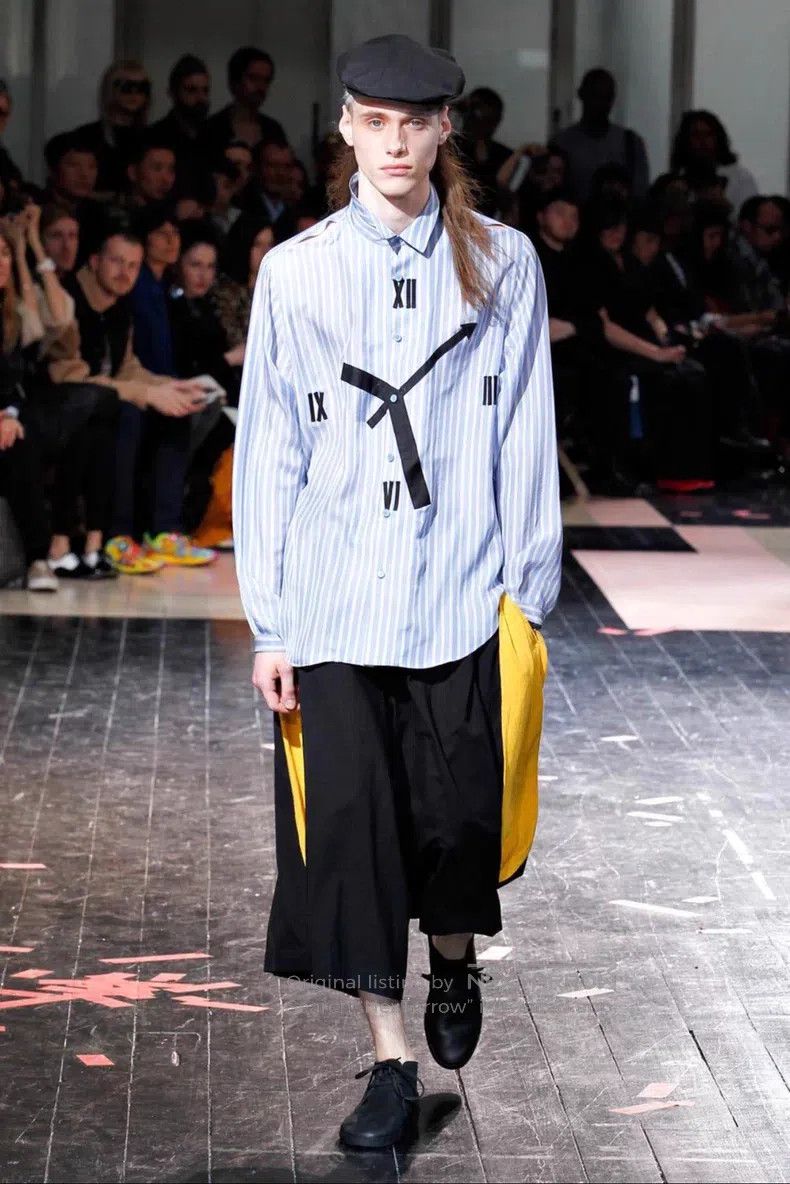 Yohji Yamamoto Yohji Yamamoto 14ss clock embroidered white shirt Size US L / EU 52-54 / 3 - 3 Thumbnail