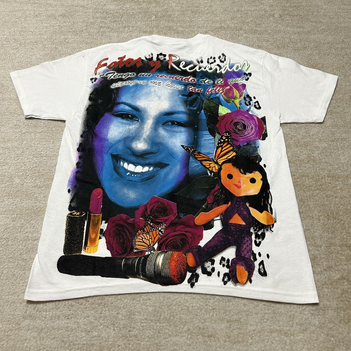 Other Backstock Co Adult Large Selena Quintanilla T-Shirt AOP Rap Size US L / EU 52-54 / 3 - 6 Thumbnail