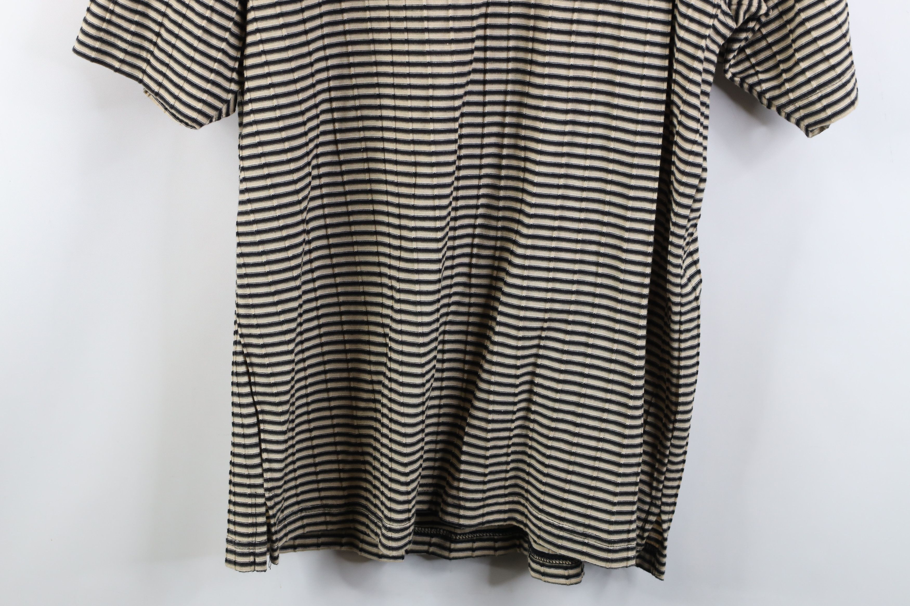 Vintage Vintage 90s Streetwear Striped Ribbed Knit Golf Polo Shirt Size US L / EU 52-54 / 3 - 11 Thumbnail