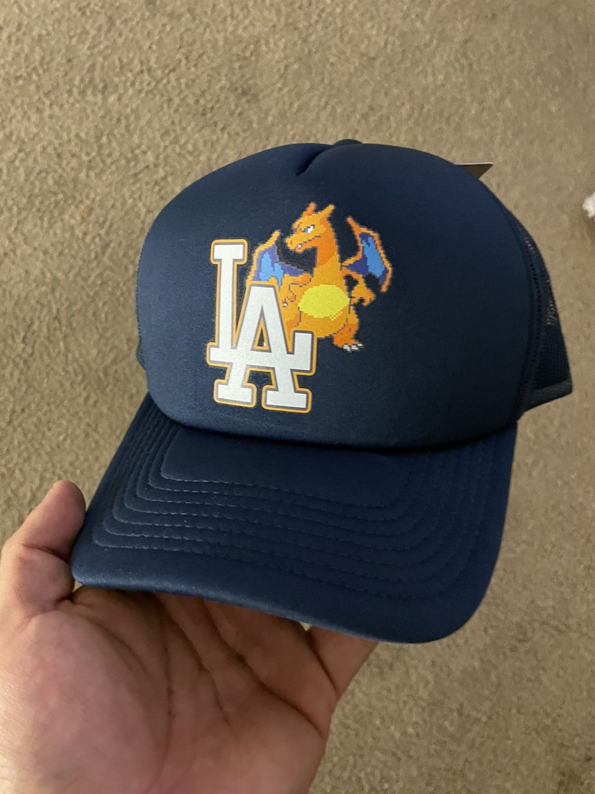 Other Charizard Los Angeles dodgers trucker hat SnapBack Size ONE SIZE - 2 Thumbnail