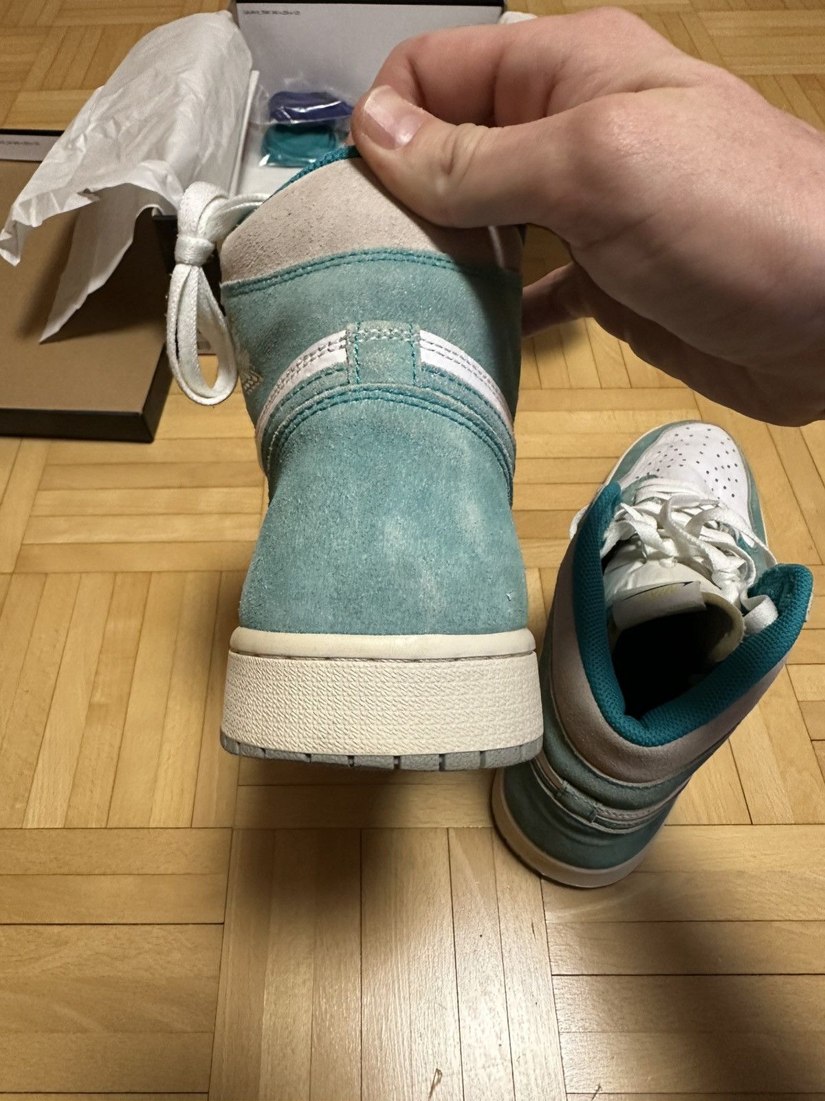 Nike Air jordan 1 Turbo Green Size US 12.5 / EU 45-46 - 10 Thumbnail
