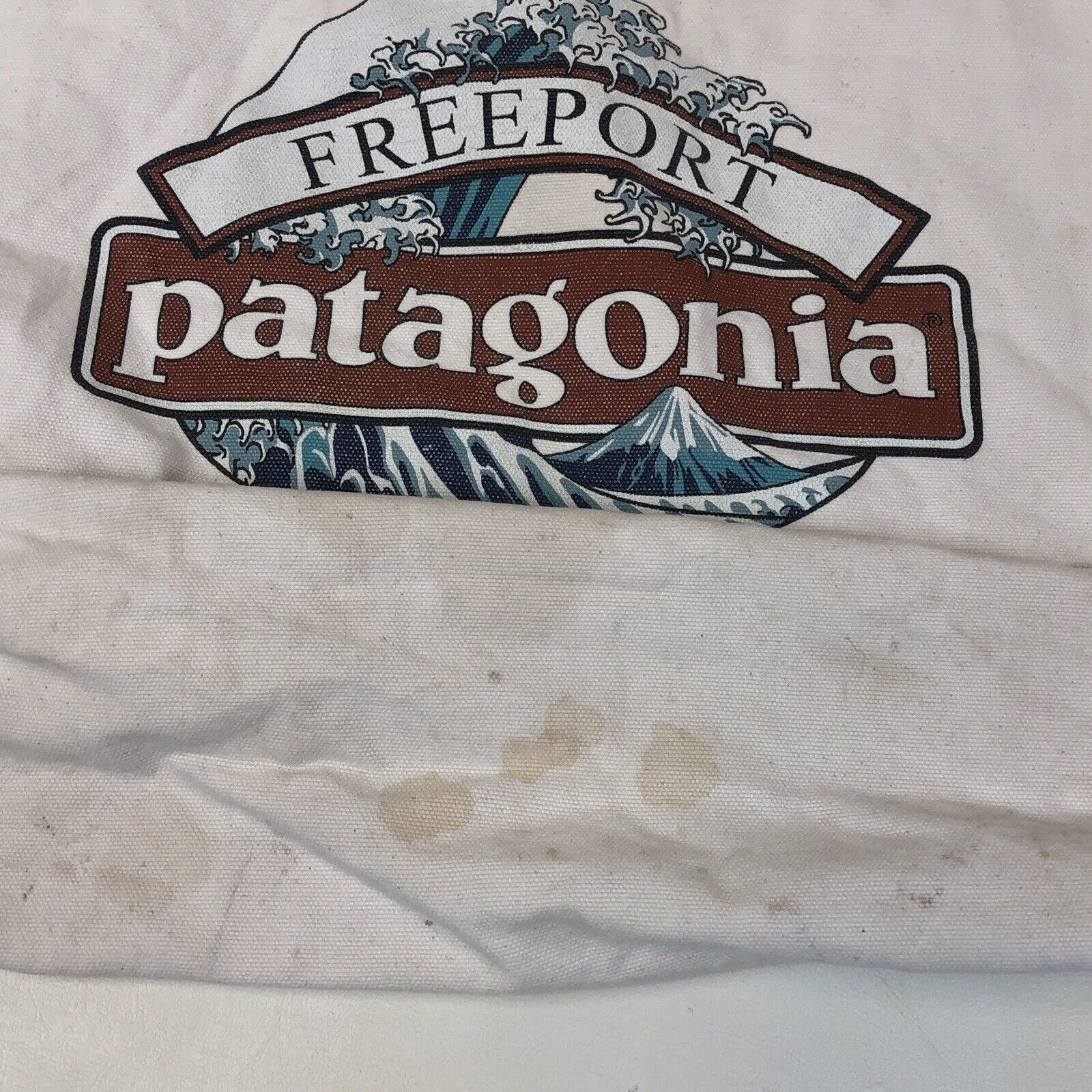 Patagonia × Vintage Patagonia Freeport Maine Benefecial T's 90s Tote Bag Size ONE SIZE - 4 Thumbnail