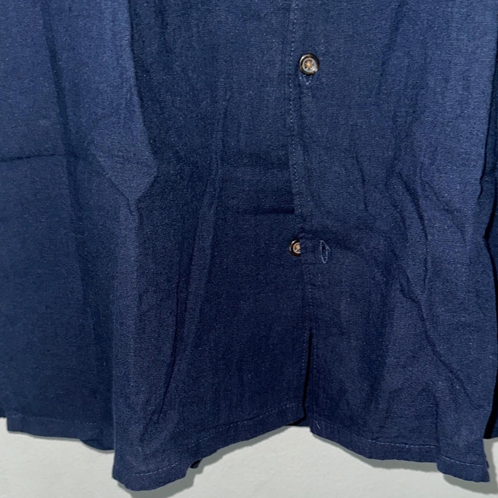 Primark Primark Dark Blue Short Sleeve Shirt Size US M / EU 48-50 / 2 - 3 Thumbnail