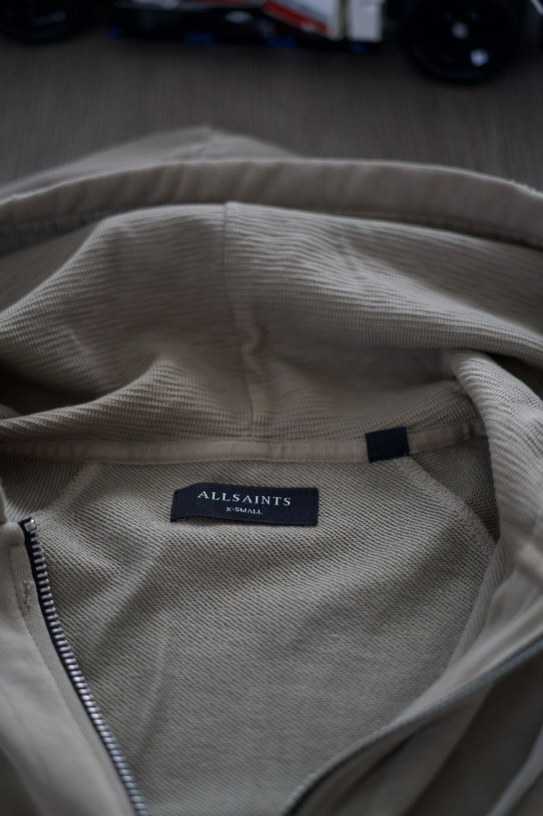 Allsaints Allsaints Distressed Zip Up Hoodie Size US XS / EU 42 / 0 - 7 Thumbnail