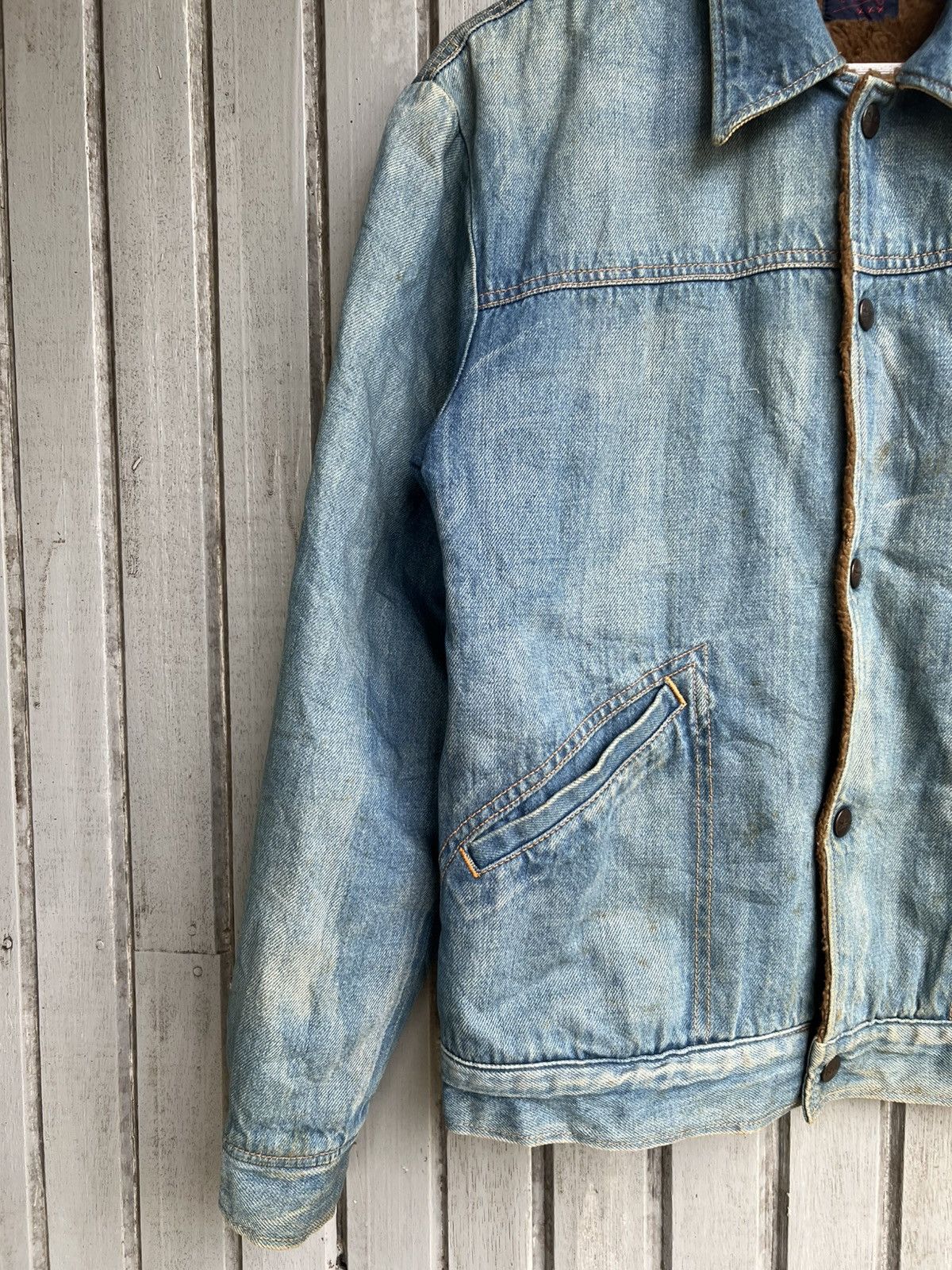 Japanese Brand × Vintage Vtg half denim jacket Size US S / EU 44-46 / 1 - 2 Thumbnail