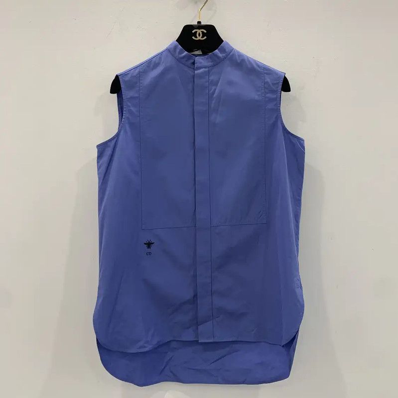 Dior Dior Blue Cotton Women's Shirt Size S 0089 Size S / US 4 / IT 40 - 1 Thumbnail