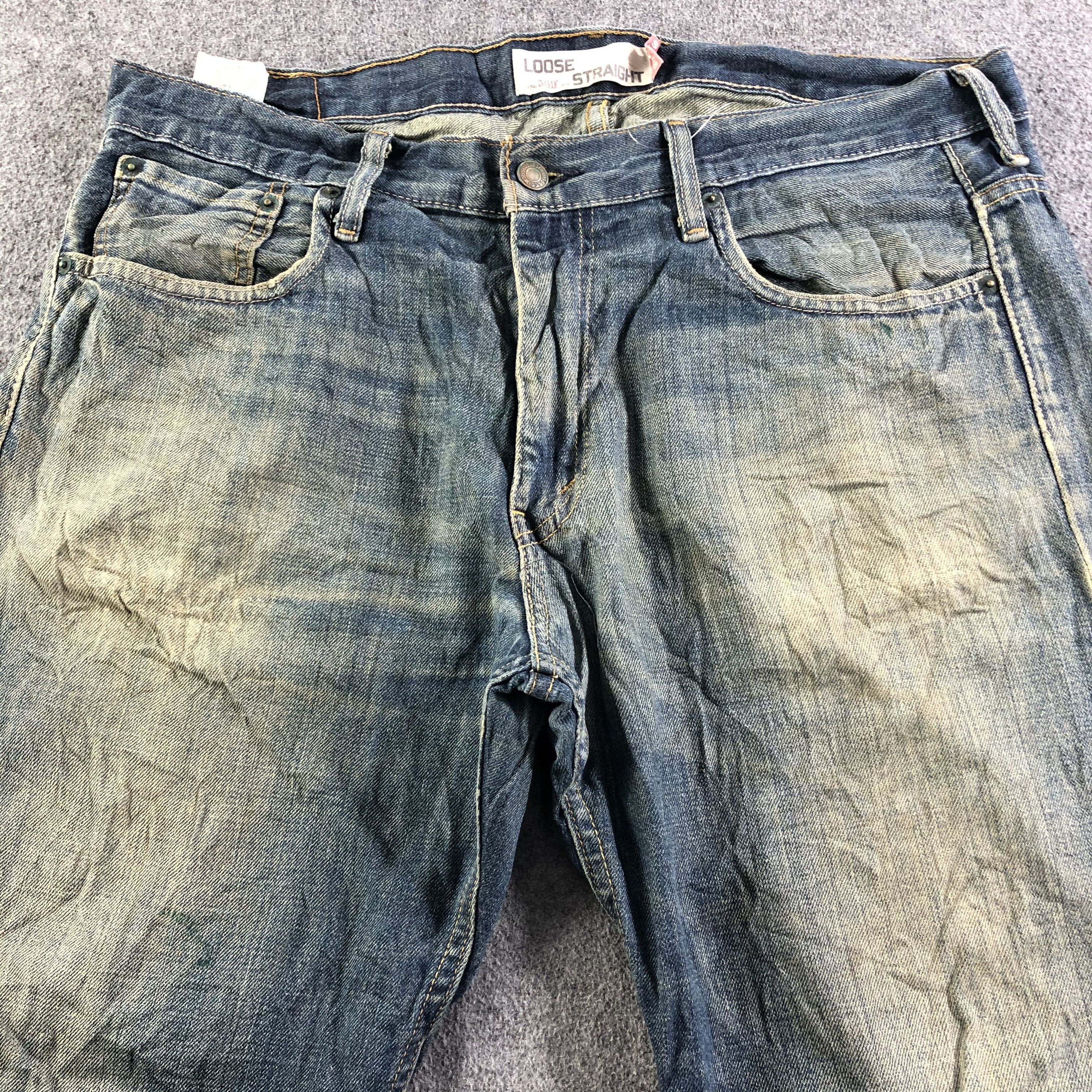 Levi's Vintage Blue Wash Levis 569 Jeans-J3180 Size US 39 - 3 Thumbnail