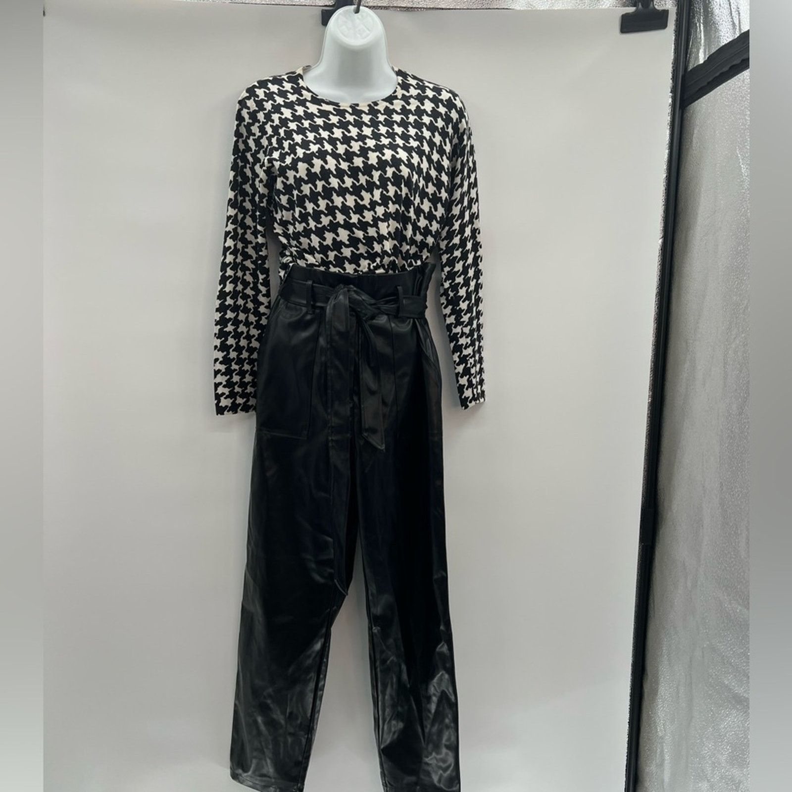 & Other Stories Talbots Houndstooth Jacquard Top – Size 8 (Pre-Owned) Size M / US 6-8 / IT 42-44 - 9 Thumbnail