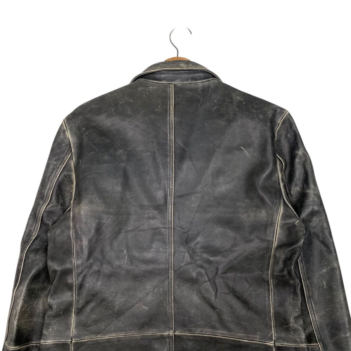 Comme Ca Ism × Japanese Brand × Leather Comme ca du mode patina leather jacket coat Size US M / EU 48-50 / 2 - 8 Thumbnail
