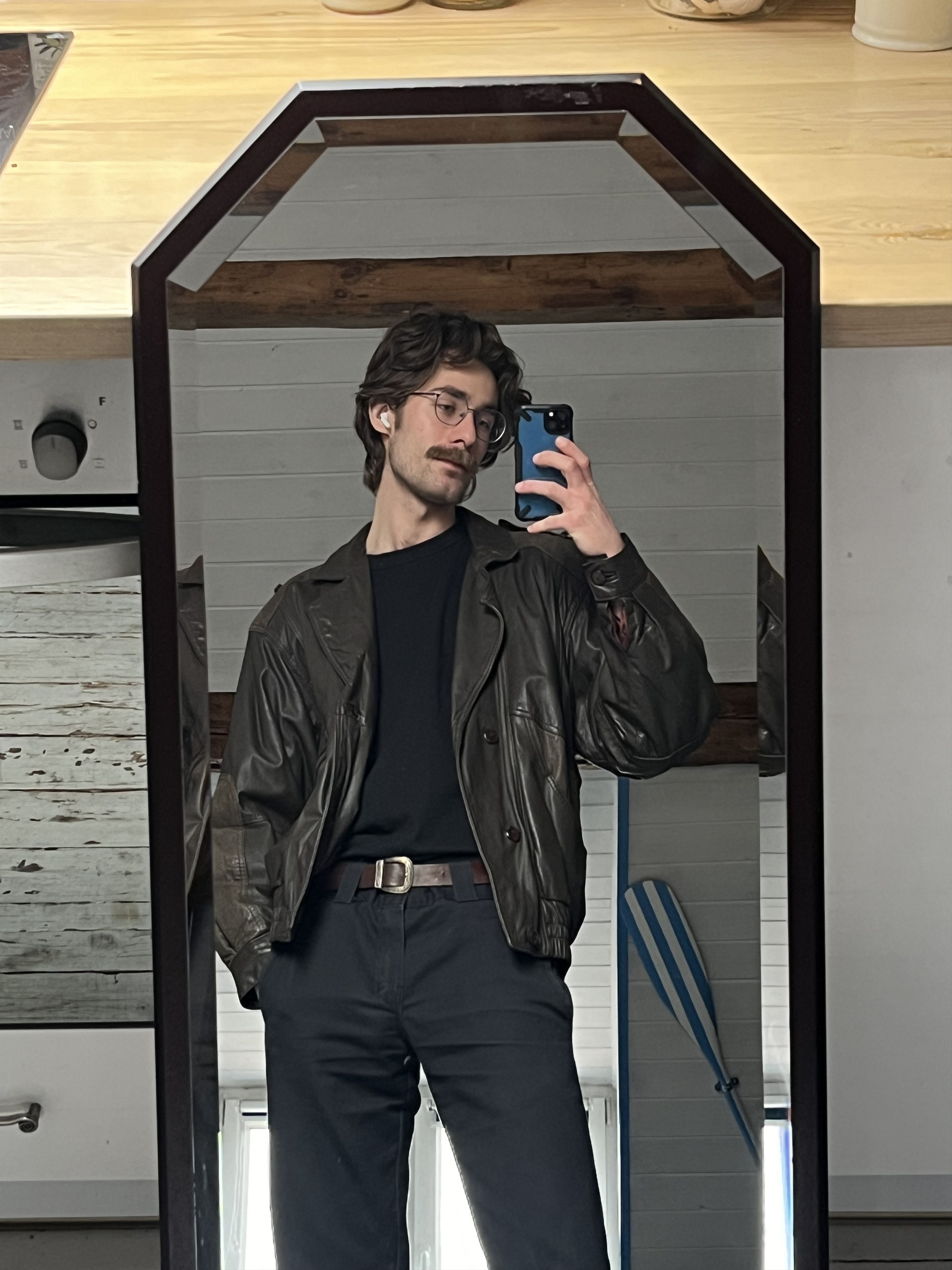 90s Made In Uruguay Real Leather Jacket