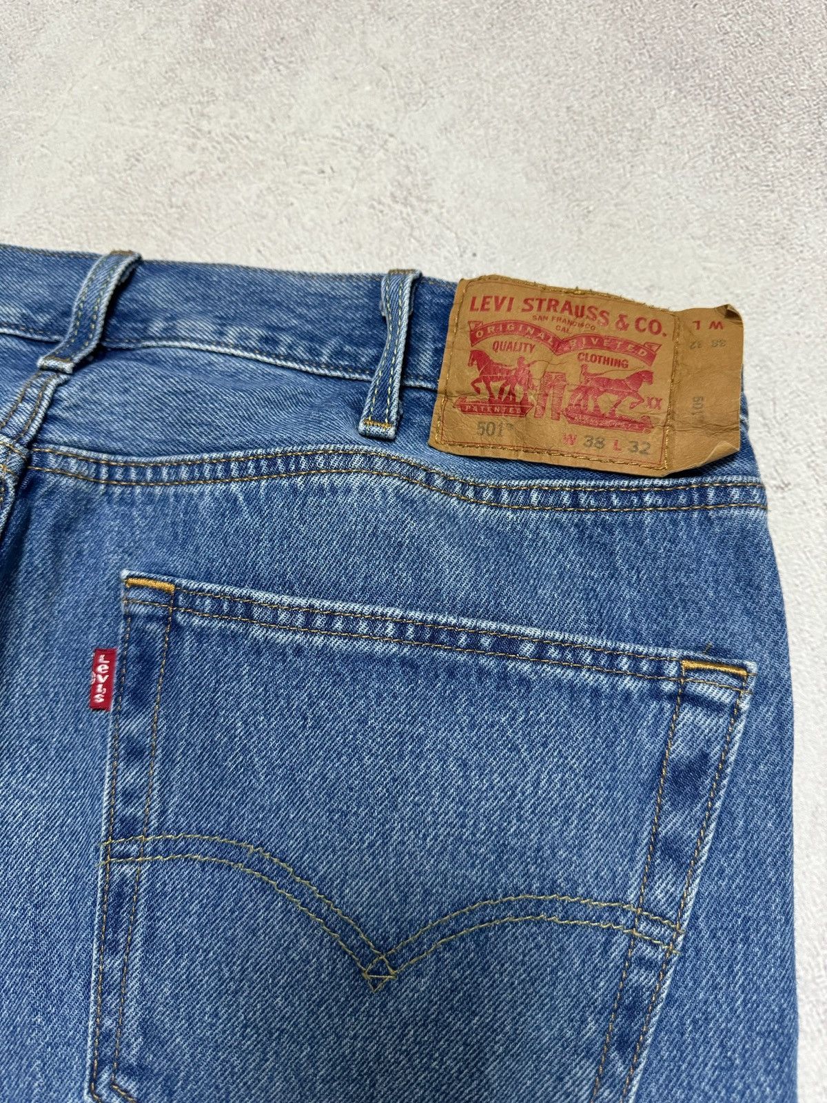 Levi's × Levi's Vintage Clothing Vintage Levis 501 Jeans Denim Pants Straight w38 l32 Y2K 90s Size US 38 / EU 54 - 4 Thumbnail