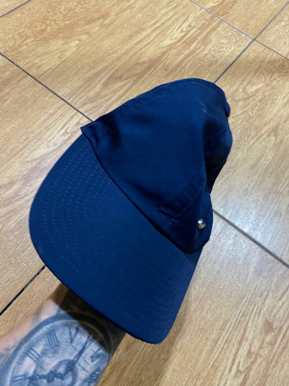 Nike Y2K Streetwear Blue Cap VINTAGE Logo Metal NIKE Size ONE SIZE - 3 Thumbnail
