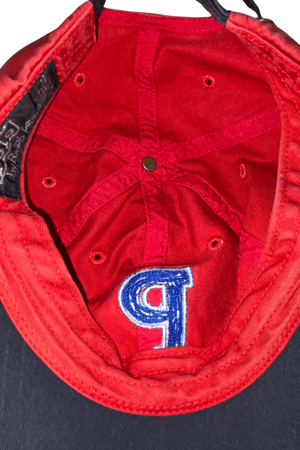 Polo Ralph Lauren 1990s Polo by Ralph Lauren Chenille-P Varsity Cap Size ONE SIZE - 8 Thumbnail