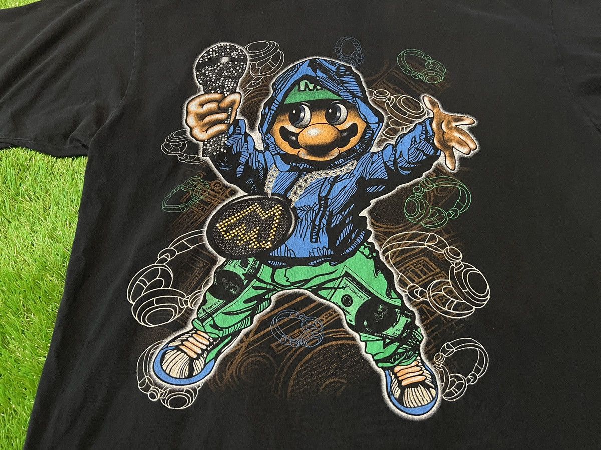 Other × Vintage Vintage Super Mario Studded Hip Hop Rap Bling AOP Y2K Size US XXL / EU 58 / 5 - 2 Thumbnail