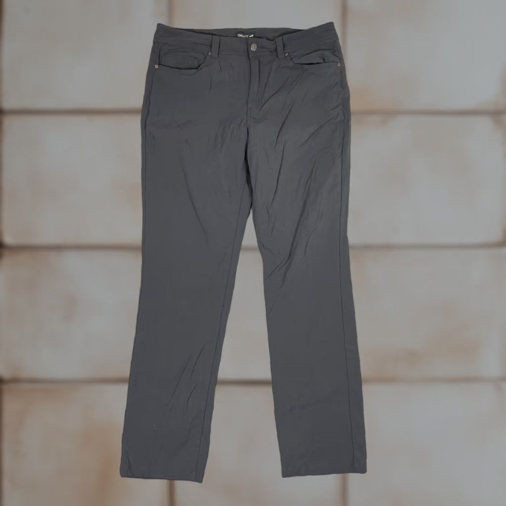 Toad&Co Toad&Co Rover 5 Pocket Lean Pant Mens 33x30 Grey Stretch Nylon Spandex Chino Slim Pockets Travel Outdoor Casual Modern Regular Size US 33 - 1 Thumbnail
