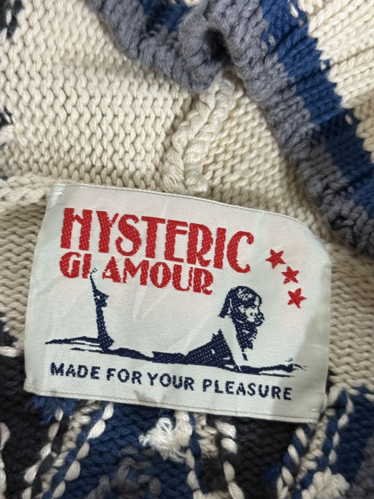Hysteric Glamour Hysteric Glamour Cowichan hoodie Knit Size US S / EU 44-46 / 1 - 12 Thumbnail