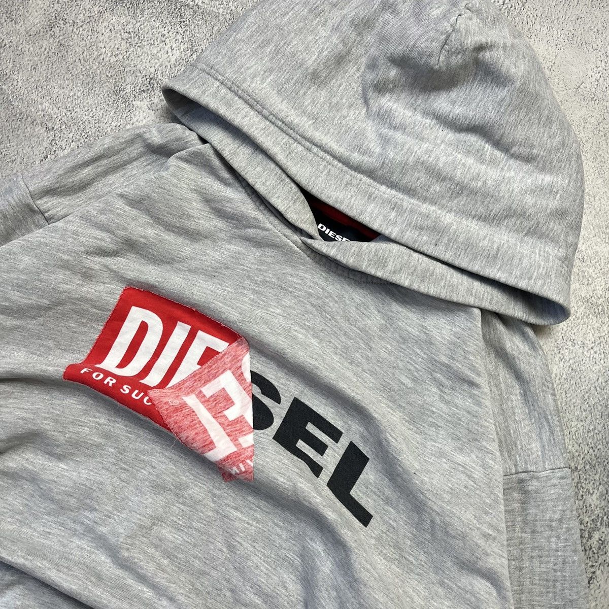 Diesel × Vintage Vintage Diesel Double Logo y2k oversized hoodie Size US M / EU 48-50 / 2 - 3 Thumbnail
