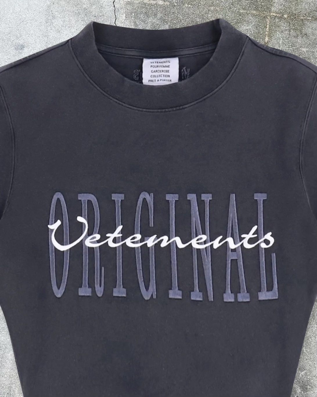 Vetements Vetements Original Logo Cropped T-Shirt Size M / US 6-8 / IT 42-44 - 3 Thumbnail